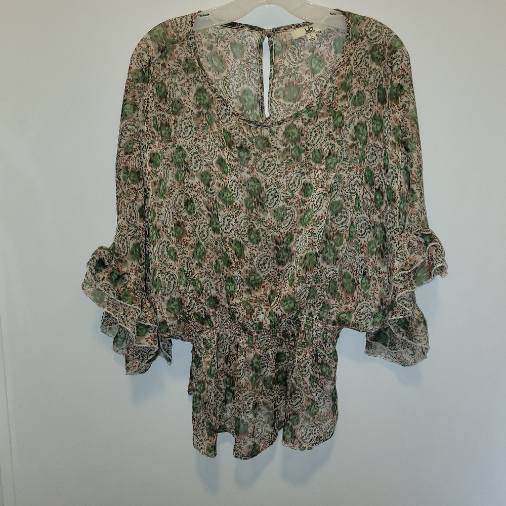 Ya Green & Beige Shirt
